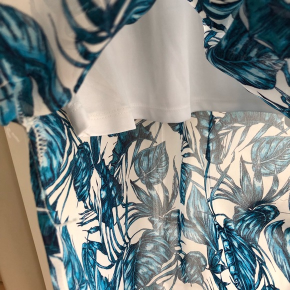 H&M Blue & White Summer Dress with Slits - Picture 3 of 5